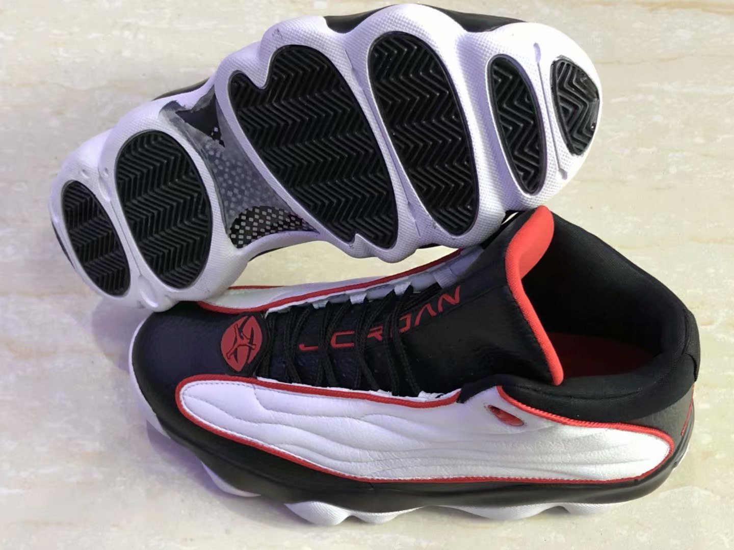 New Air Jordan 13.5 Black White Red Shoes - Click Image to Close